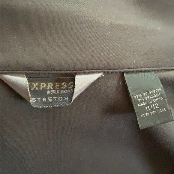 Express 90s Vintage Stretch Black Jacket - Picture 4 of 4